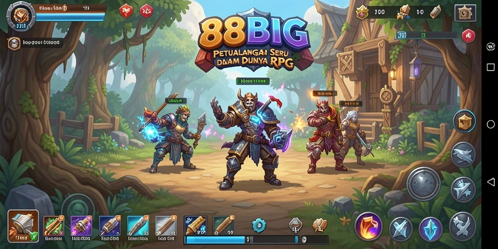 Screenshot gameplay 88BIG menampilkan aksi pertempuran yang seru.