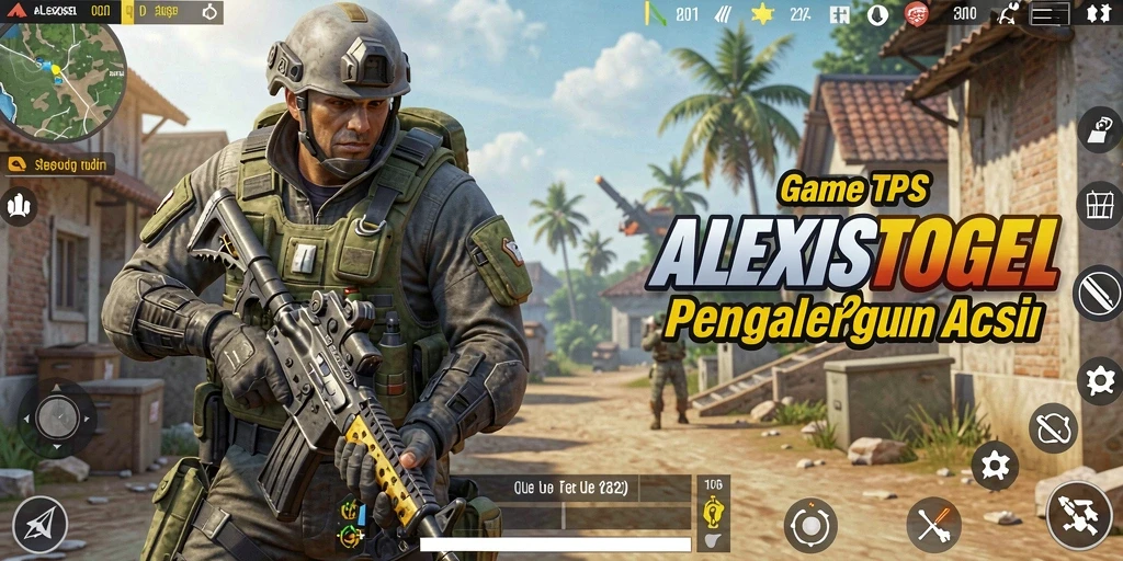 Screenshot ALEXISTOGEL menampilkan aksi pertempuran intens di mode TPS.