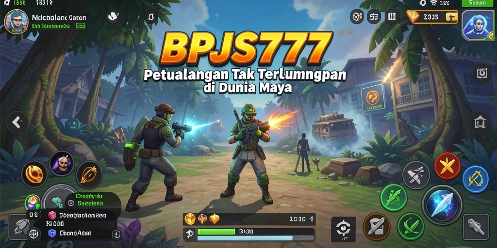 Tampilan gameplay BPJS777 yang penuh aksi di alam petualangan.