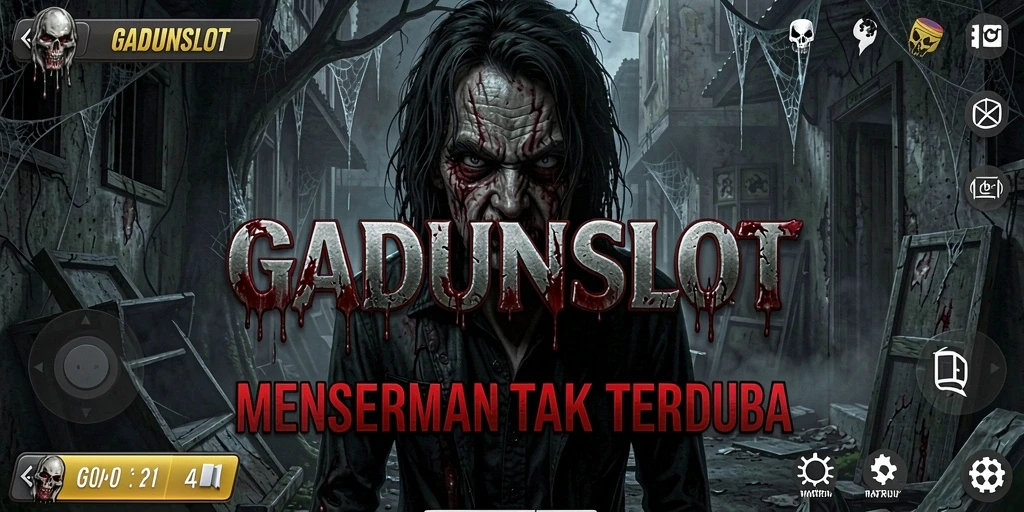 Tangkapan layar menampilkan gameplay menyeramkan GADUNSLOT.