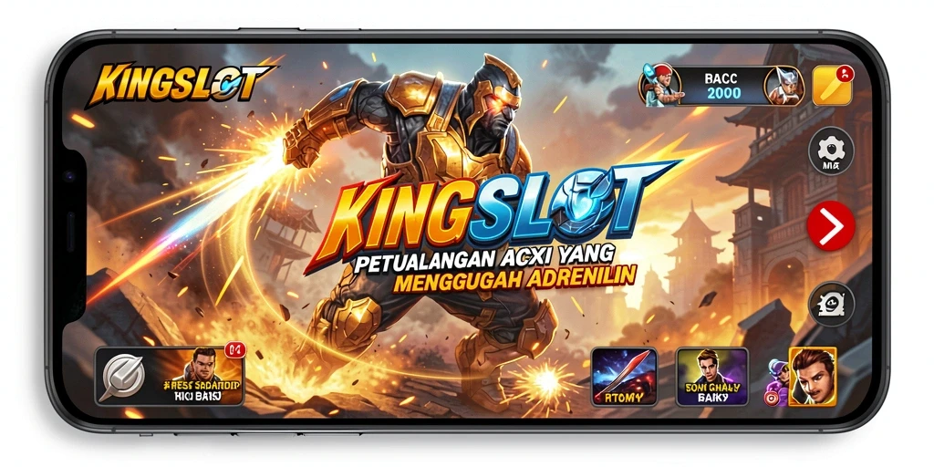Tangkapan layar KINGSLOT menampilkan aksi mendebarkan di lapangan pertempuran.