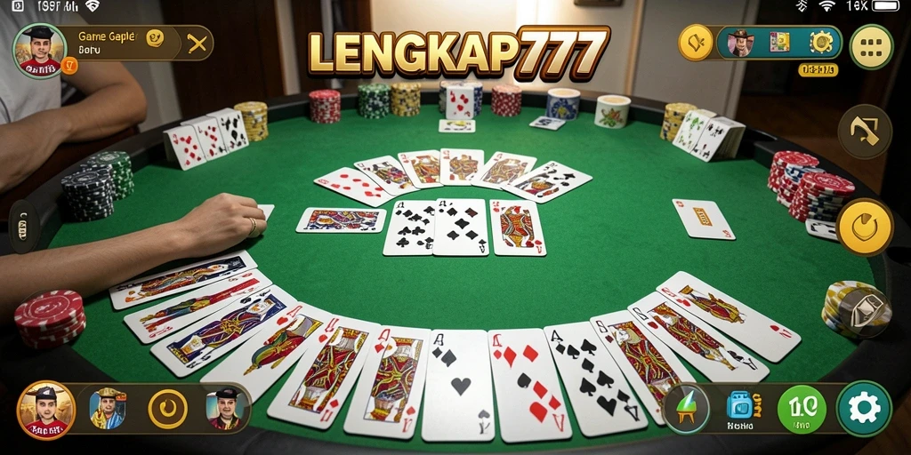 Screenshot gameplay Gaple yang menarik dan seru.