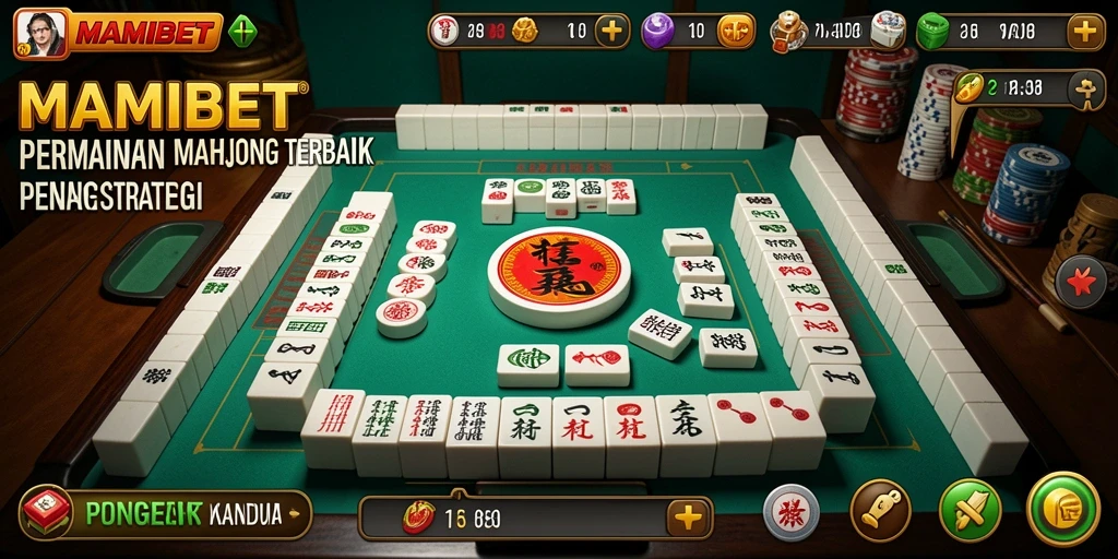 Tampilan gameplay Mahjong yang menarik di MAMIBET.