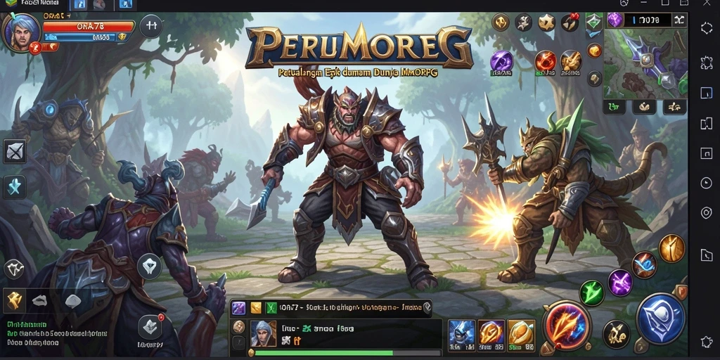 Screenshot gameplay ORA78 menampilkan aksi pertempuran yang seru dan mendebarkan.
