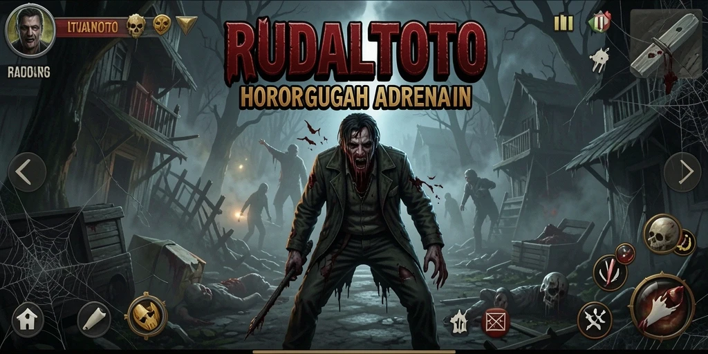 Screenshot gameplay menampilkan suasana mencekam RUDALTOTO.