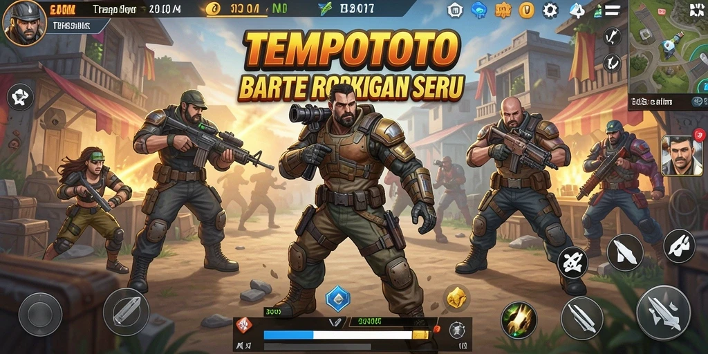 Screenshot menunjukkan aksion seru di battlefield TEMPOTOTO.