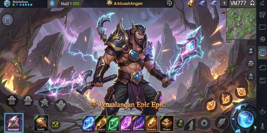 Tampilan gameplay menarik dari game ARPG VM777.